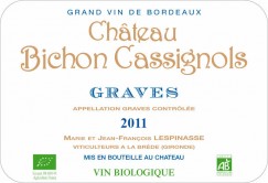 Etiquette Bichon Cassignols, vin biologique rouge
