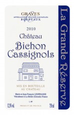 Etiquette Bichon-Cassignols, la grande réserve rouge